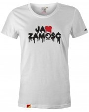  T-shirt damski Ja ❤️ Zamość White