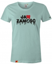 T-shirt damski Ja ❤️ Zamość Mint Green